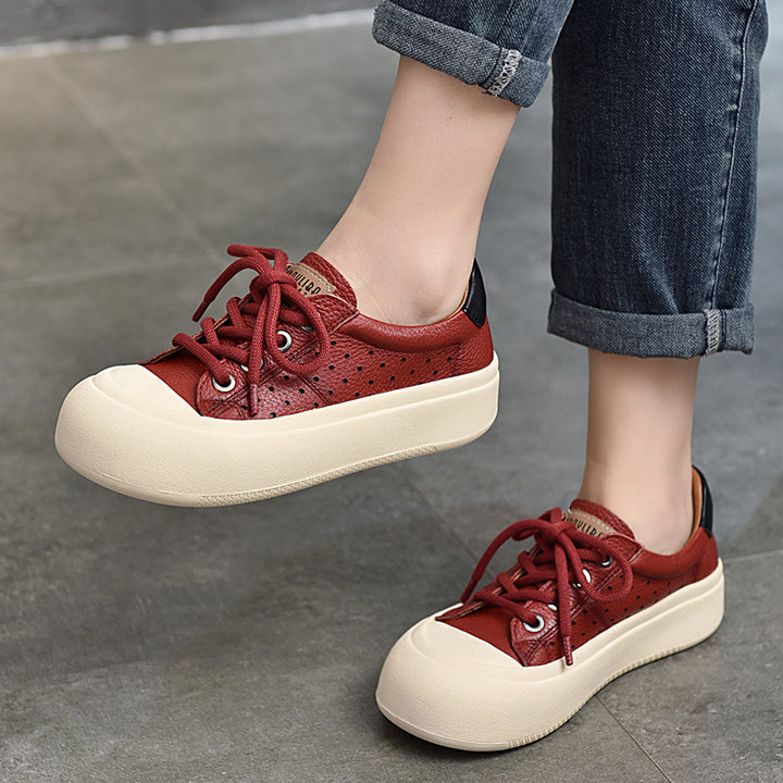 Dame Chunky Sneakers med åndbart overmateriale og komfortabel platformsål Stilla