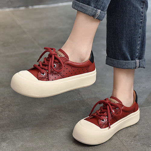 Dame Chunky Sneakers med åndbart overmateriale og komfortabel platformsål Stilla