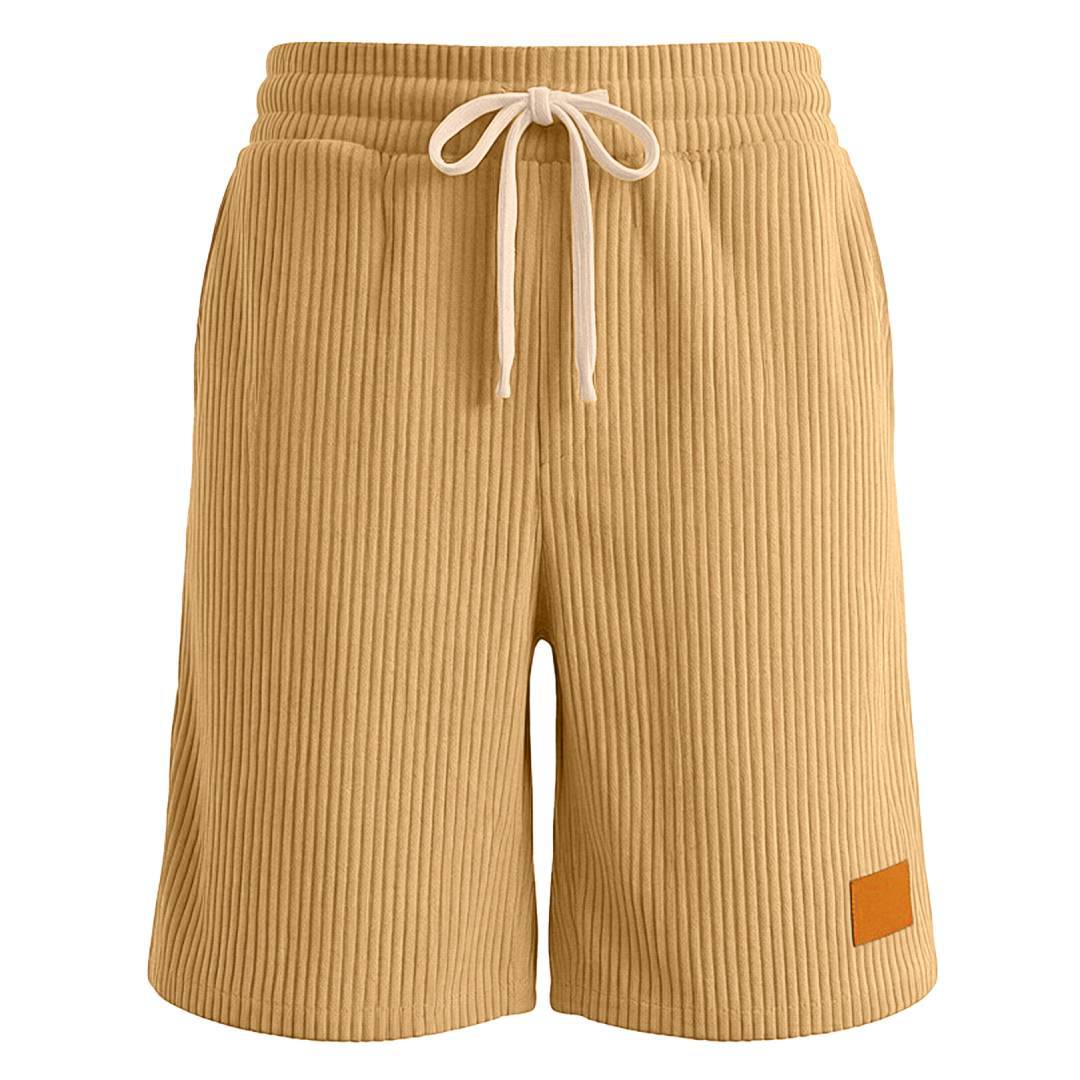 Herrer nan Finnecord-shorts med elastisk tunnelbånd, snøre og dybe sidelommer Skovae