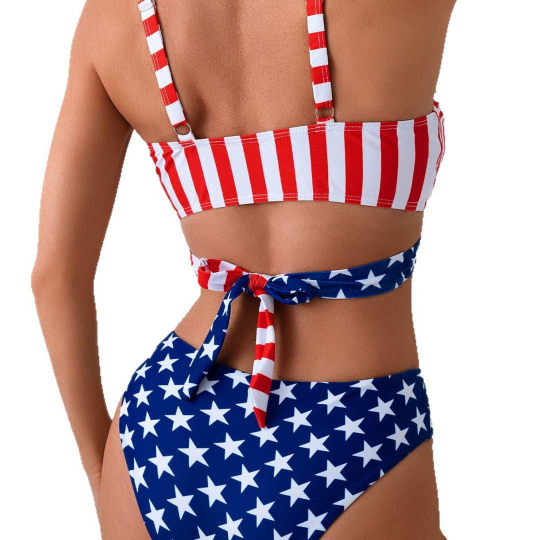 Dame Højskåret Bikini med innovativt Wickeldesign Skovae