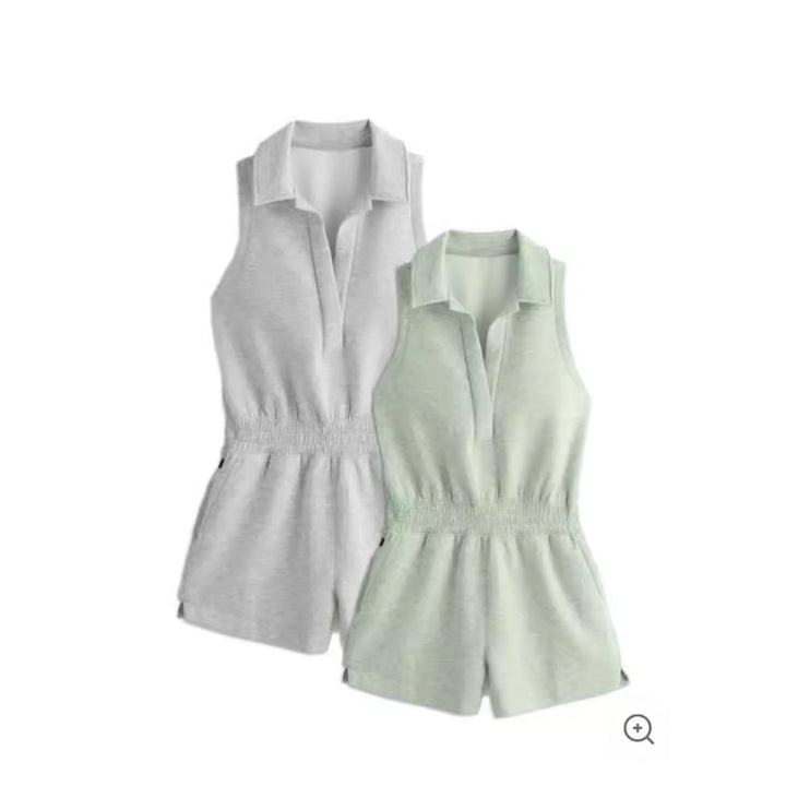 Dame jumpsuit med lynlås og lommer Stilla