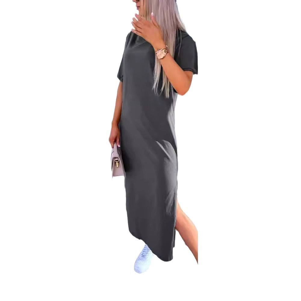 Dame Oversized Midi T-Shirt Kjole Stilla