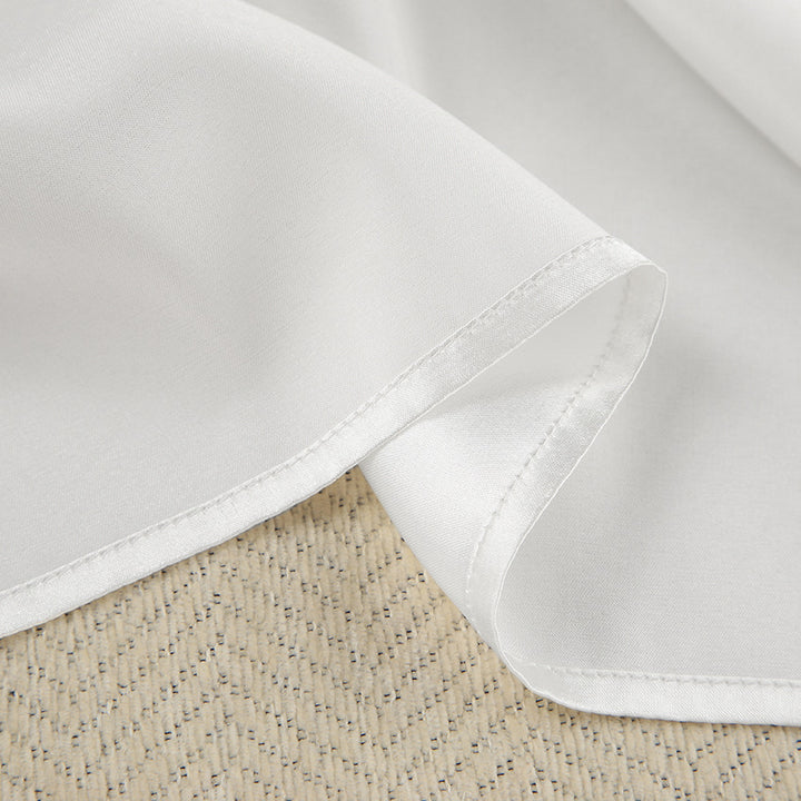 Dame Satin-Pyjama-Sæt med elegant sjalkrave og komfortabel pasform Stilla