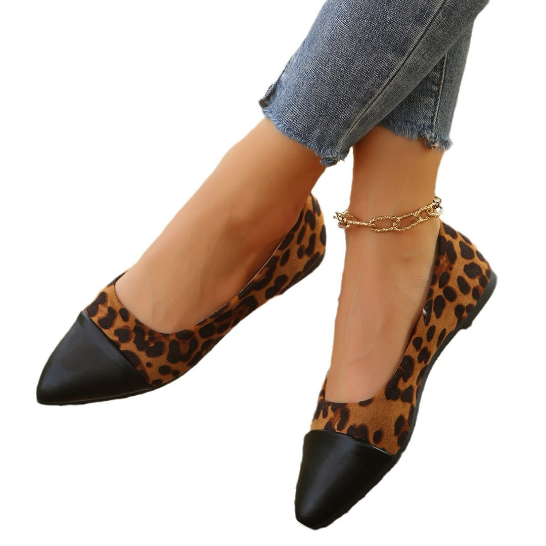 Dame elegante Ballerinas med dyreprint og moderigtigt spidst design Stilla