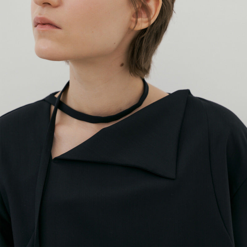 Dame Asymmetrisk Bluse lavet af kvalitetsstof Stilla