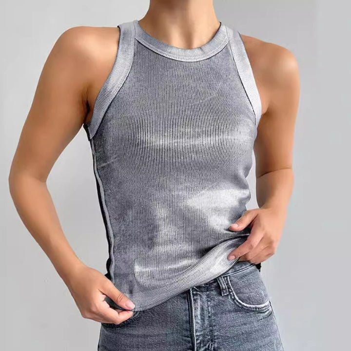 Dame Sporty Top med Zipper Stilla