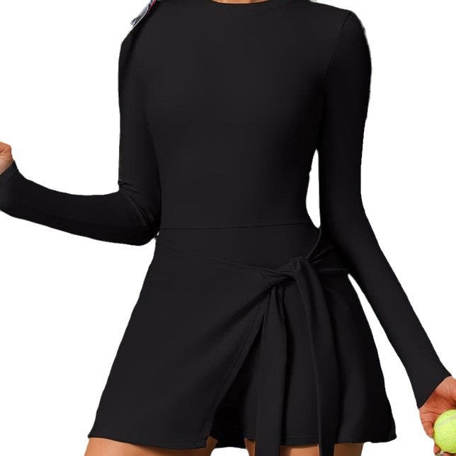 Dame Sporty Tennisbeklædning med elegant Wrap Skirt Stilla