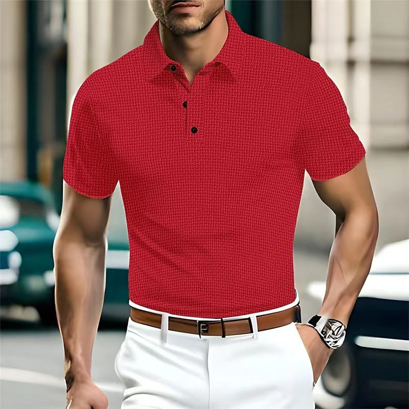 Herre Poloshirt med struktureret design og moderigtige accenter Stilla