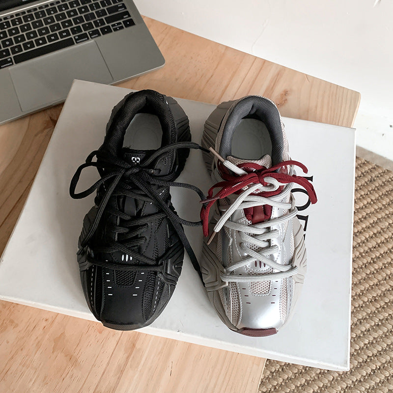 Dame moderne sneakers med åndbart mesh-overmateriale og robust design Stilla