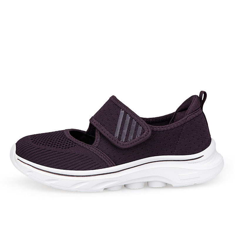 Dame nan Strik-Bælte-Sneaker med Velcro, polstret fodseng og stødabsorberende EVA-sål Skovae