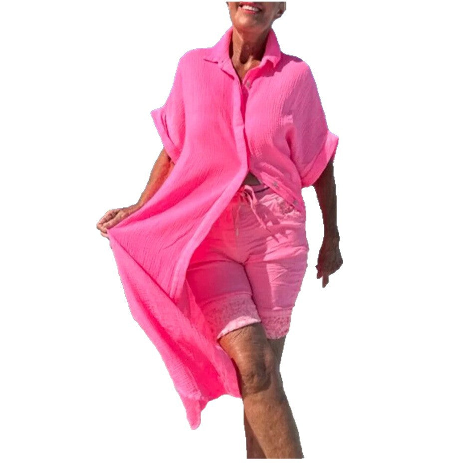Dame Knap-Down Strand Cover-Up Tunika Stilla