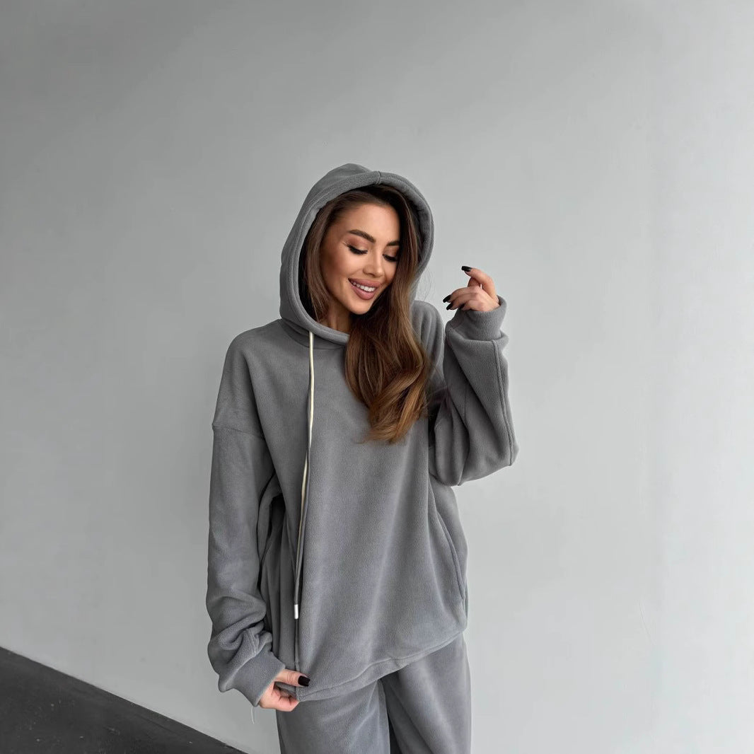 Dame hyggelig fleece-joggingdragt-sæt Stilla