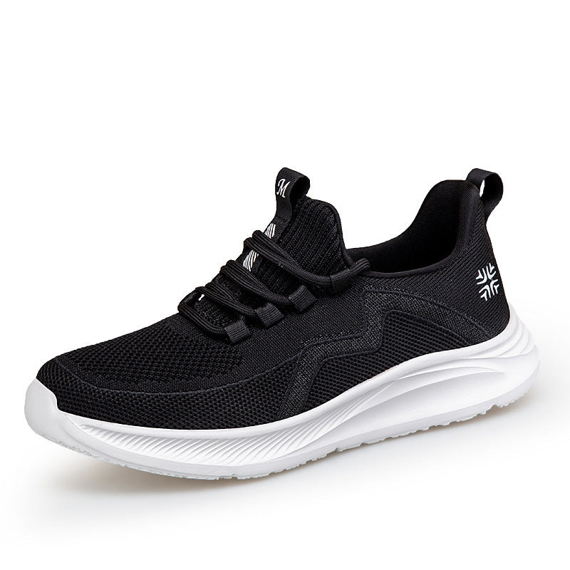 Dame nan åndbar strik-sneaker med Memory foam indersål og stødabsorberende EVA-mellemsål Skovae