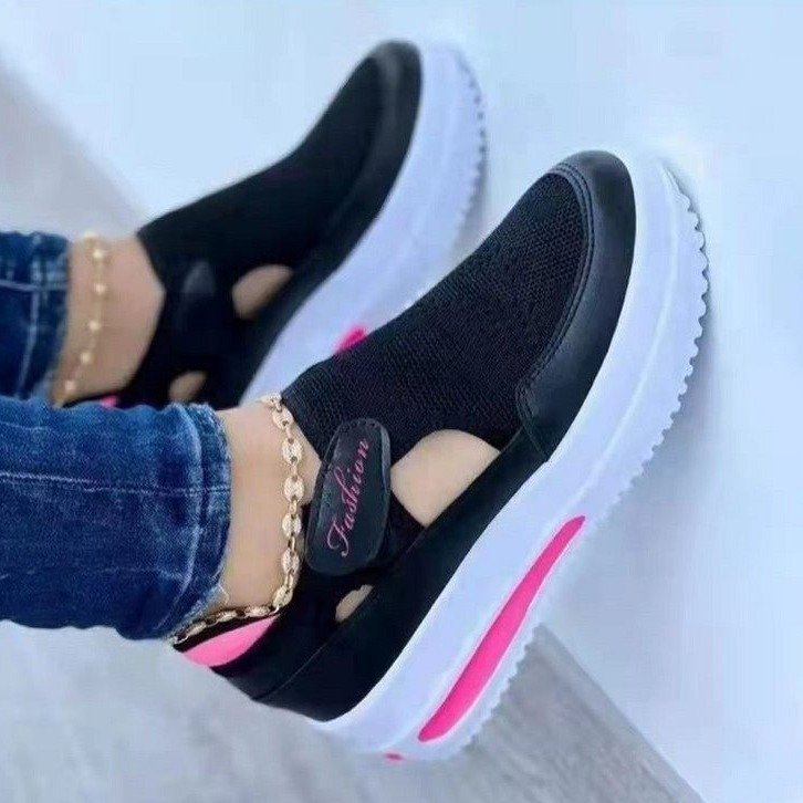 Dame Slip-On Sneakers med skridsikker sål og åndbar overflade Stilla