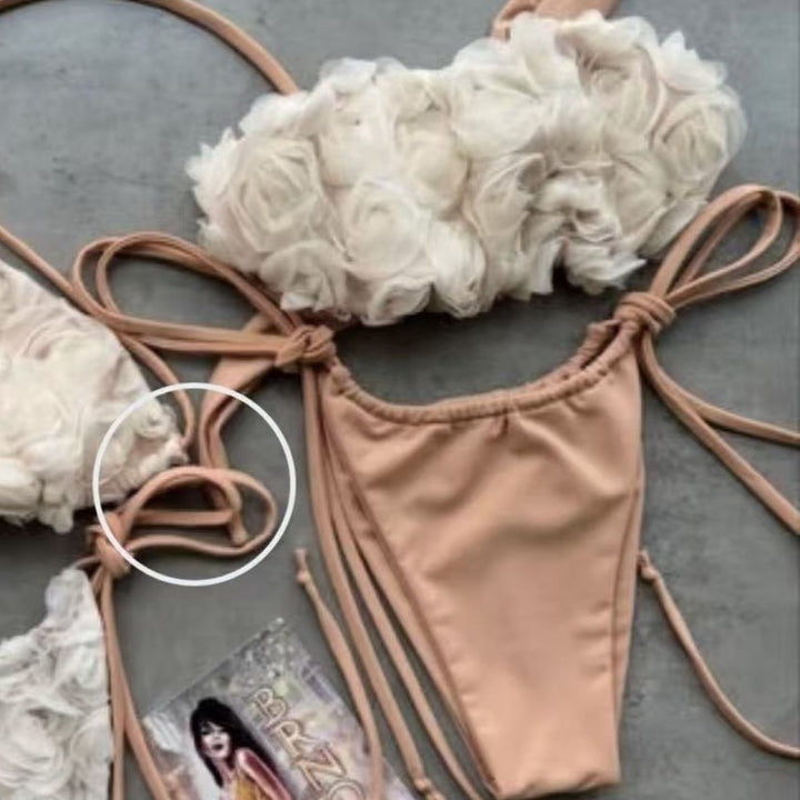Dame Bikiniset med blomstret design Skovae