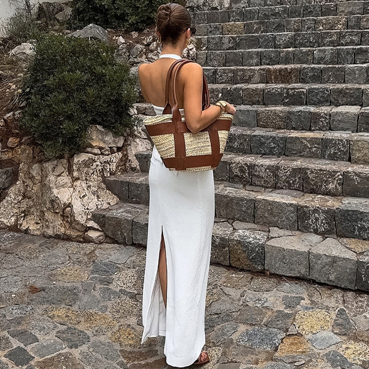 Dame elegant sommer-jumpsuit med ærmeløs top og flatterende snit Stilla