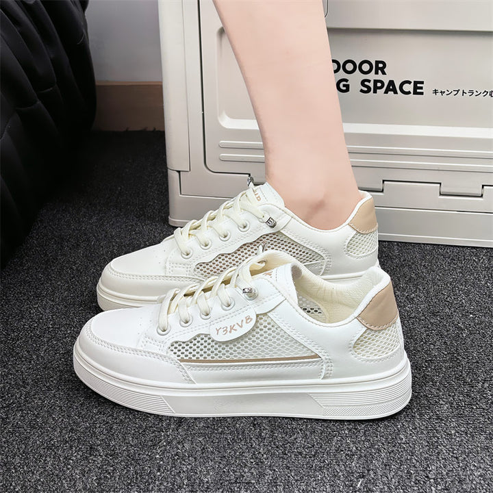 Dame Sporty Fritids-sneakers med åndbar netstruktur og komfortabel dæmpning Stilla