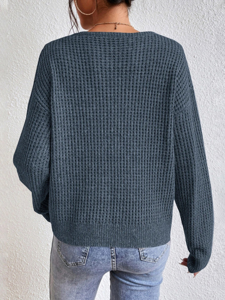 Femme Struktureret Langærmet Pullover-Sweater Stilla