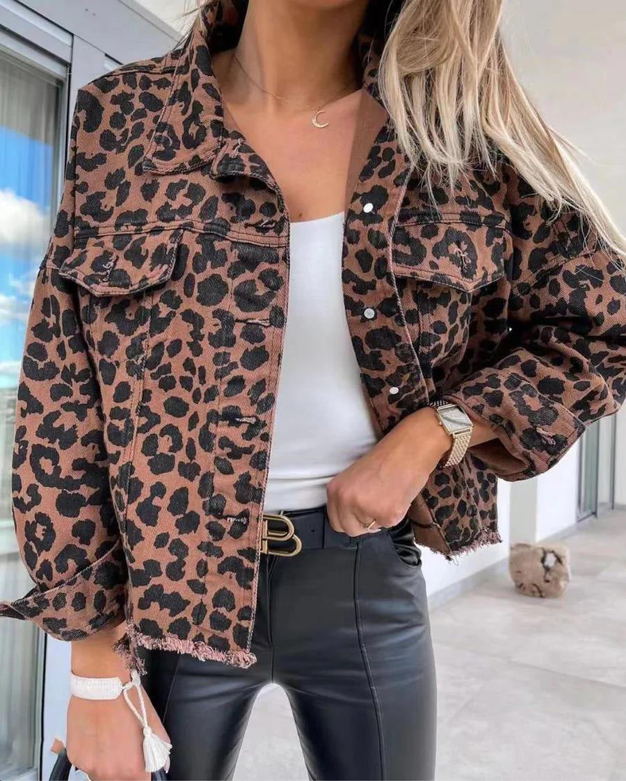 Damer fashionable denim jakke Stilla