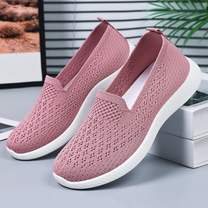 Femme Letvægts Åndbar Slip-On Strik Sneakers Stilla