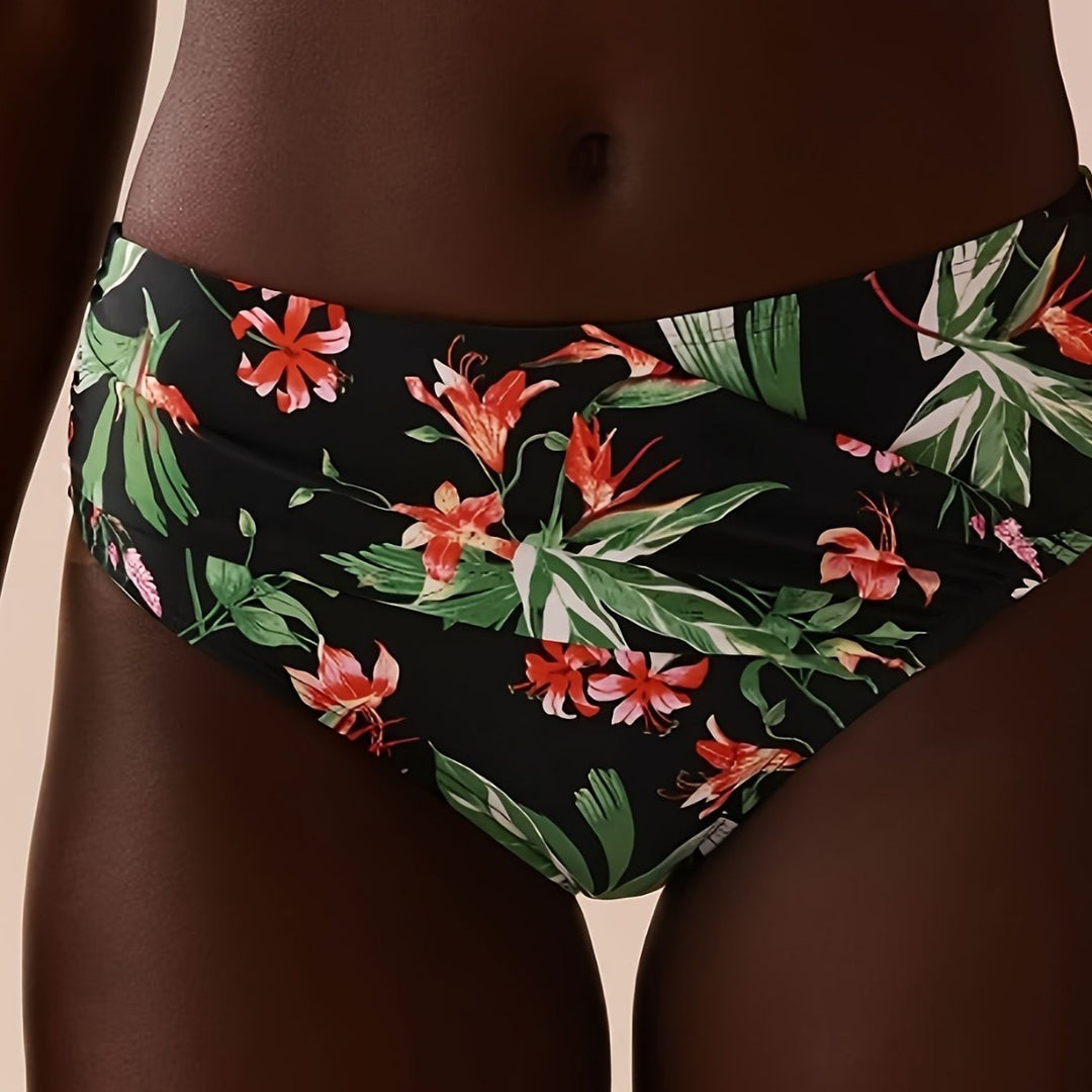 Dame Farverig mønstrede trekant-bikini Skovae