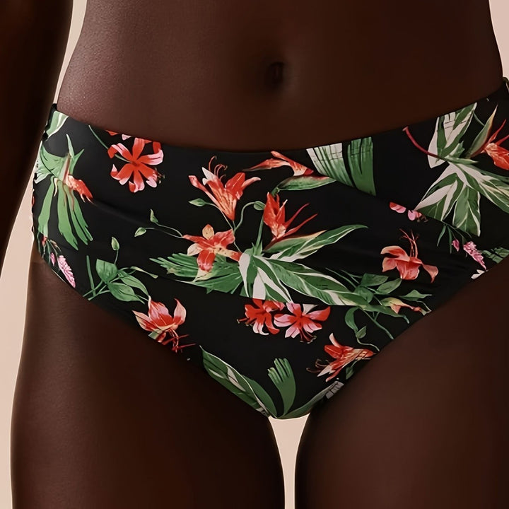 Dame Farverig mønstrede trekant-bikini Skovae