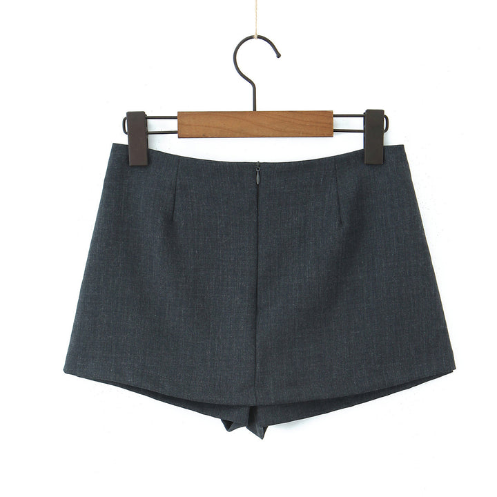 Dame sporty high-waist shorts med elegant snit og sidelæg Stilla