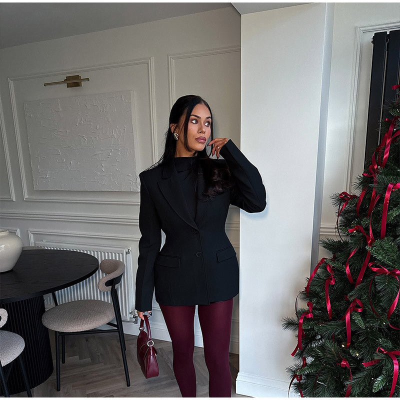 Dame Oversized Blazer med struktureret design og figursyet snit Stilla
