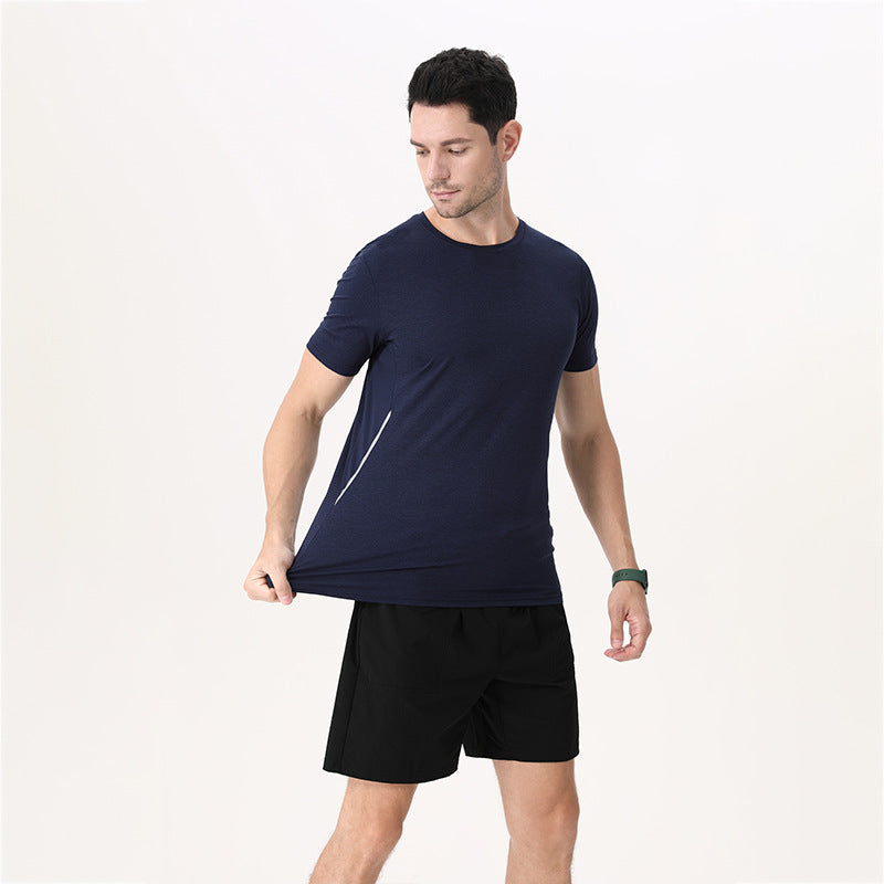 Herrer Åndbart Sport T-Shirt med elastisk pasform Stilla