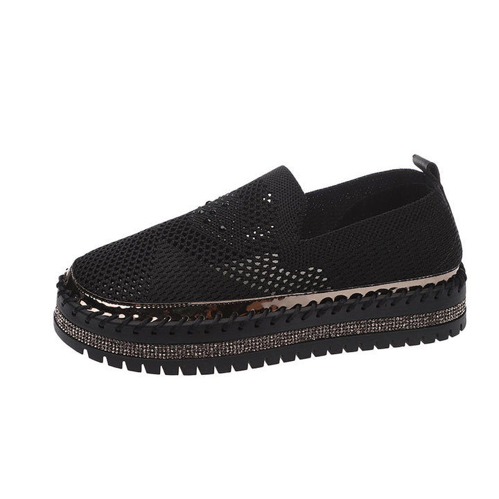Dame sneakers med åndbart mesh-overtøj og funklende accenter Stilla