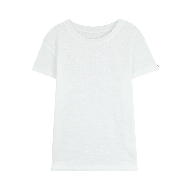Dame komfortabel T-shirt med blød bomuldsblanding og afslappet snit Stilla