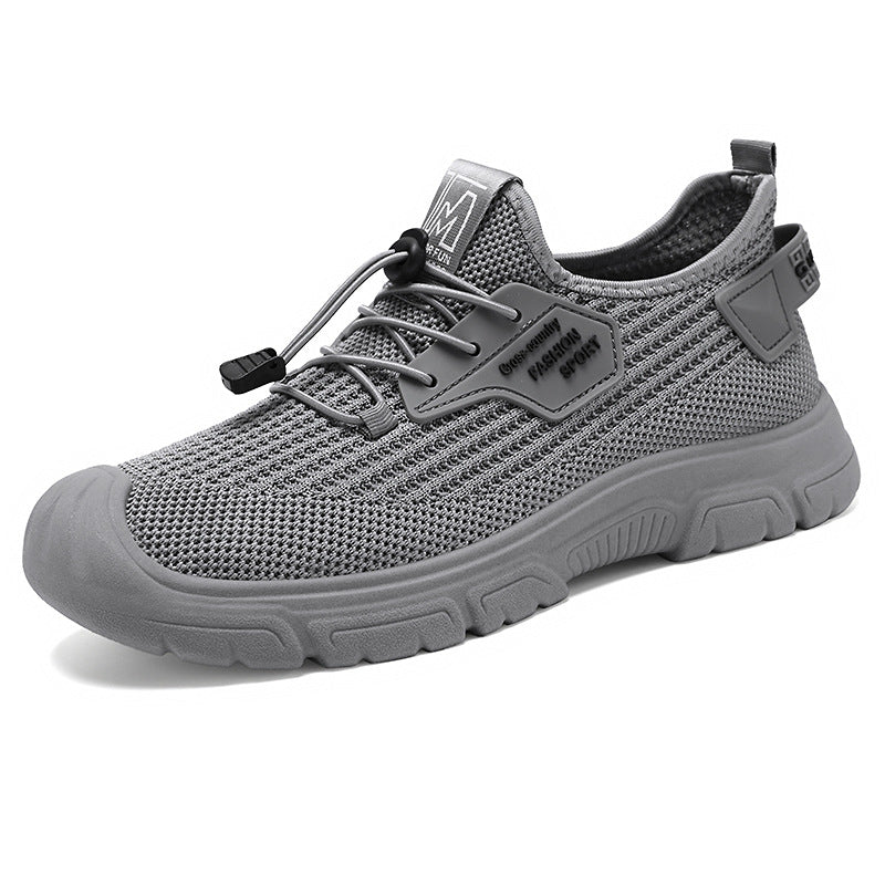 Herrer Sporty Sneakers med åndbart strikdesign og stødabsorberende sål Stilla