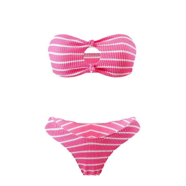 Dame bikini-sæt med moderne bandeau-top og legende detalje Stilla