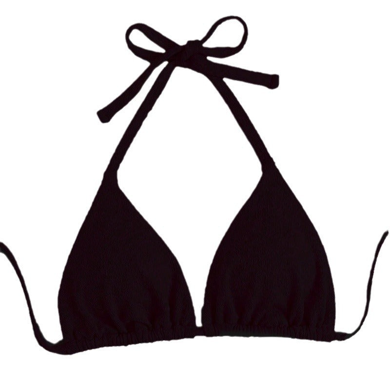 Dame triangel-bikini-top med dyb v-udskæring Skovae