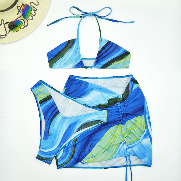 Dame Bikini-sæt med raffinerede snøre detaljer og trendy omslag design Stilla