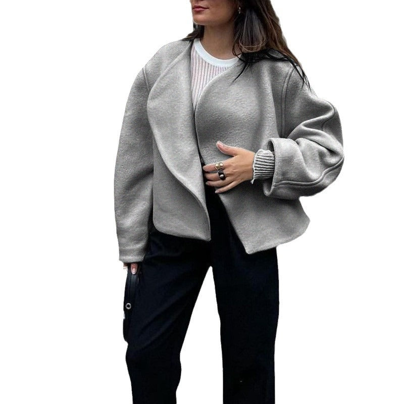 Dame Mode Oversized-Jakke med foret indvendigt og varmende snit Stilla