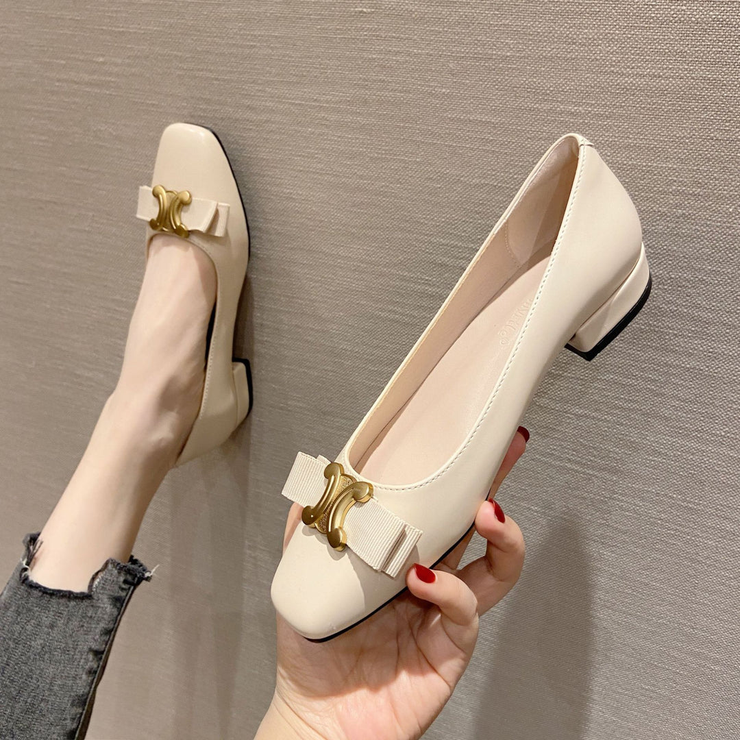 Dame Ballerinas med elegant bueaccent og komfortabel indersål Stilla