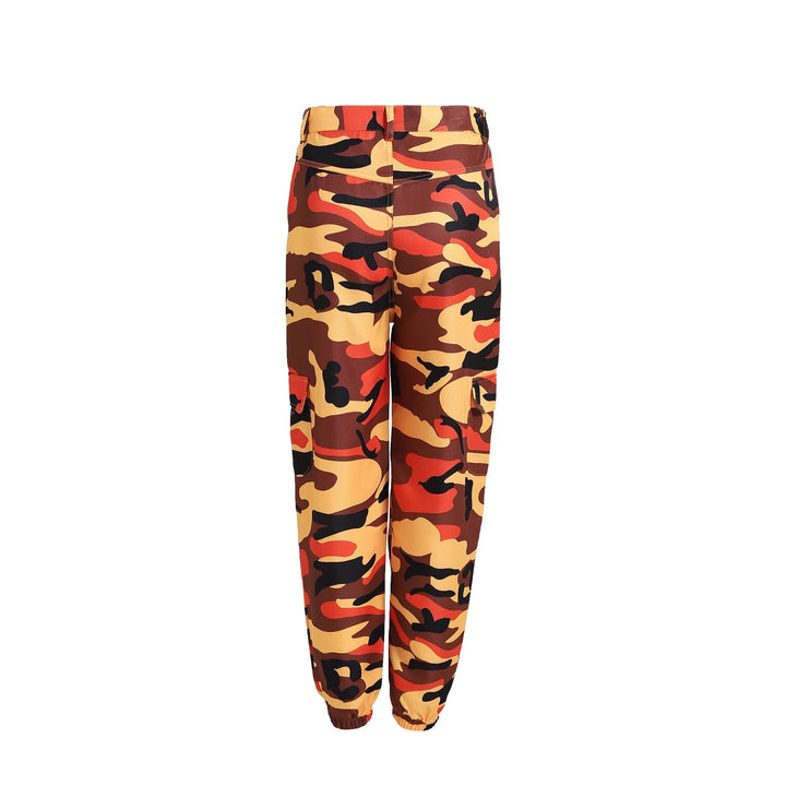 Dame Camo Print Utility Cargo Bukser Stilla