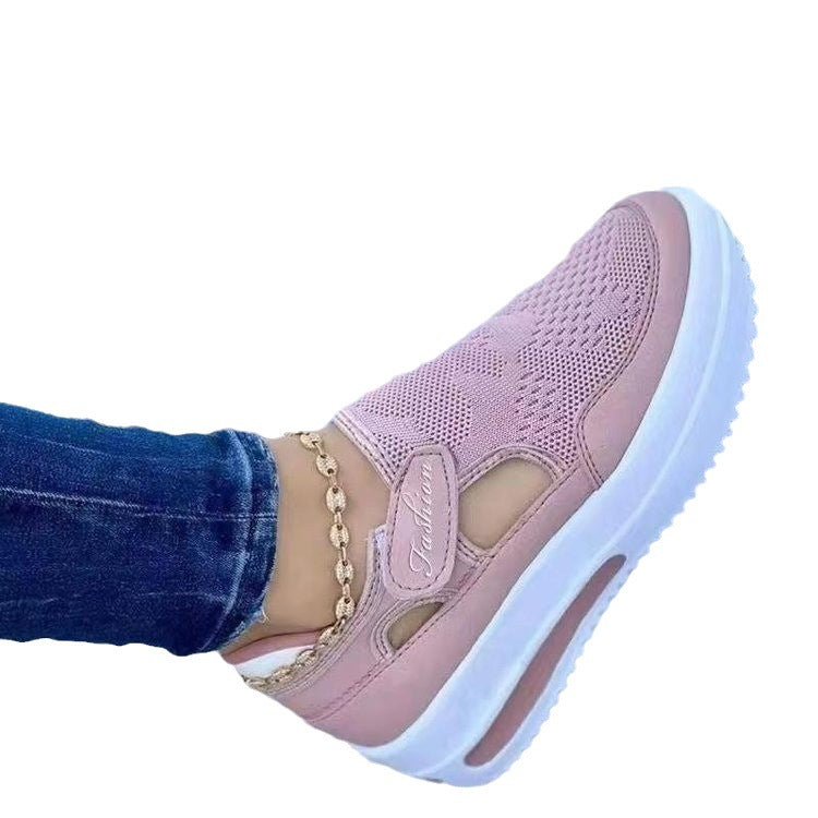 Dame Sporty Slip-On Sneakers med åndbart overmateriale Stilla
