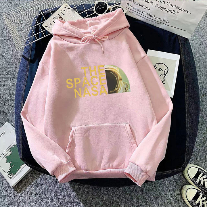 Kvinder hoodie med moderne rumdesign Skovae