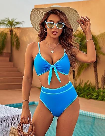 Dame højtaljede cut-out bikini sæt Stilla 1750840290