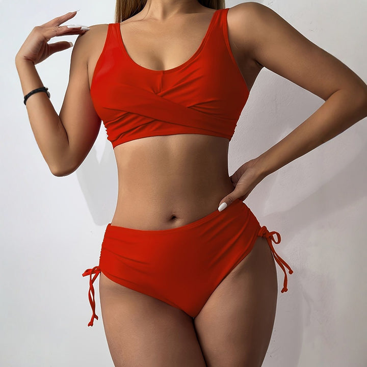 Dame Bikini-sæt med vav-design og justerbar trusse Stilla