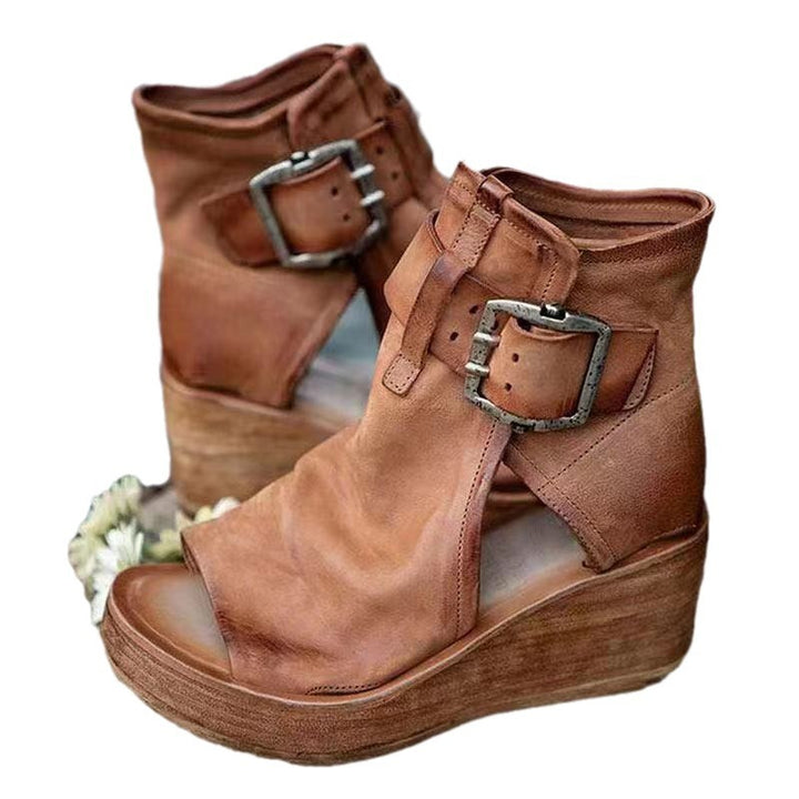 Dame Wedge Sandaler med justerbar rem og moderne design Stilla