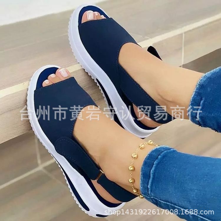 Dame Open-Toe Pantoletten med elastisk design og komfortabel sål Stilla
