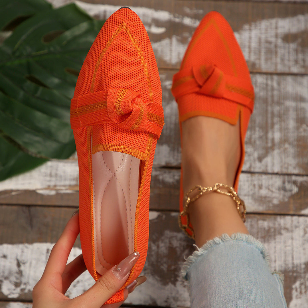 Dame elegante slippers med moderne knude-detaljer Stilla