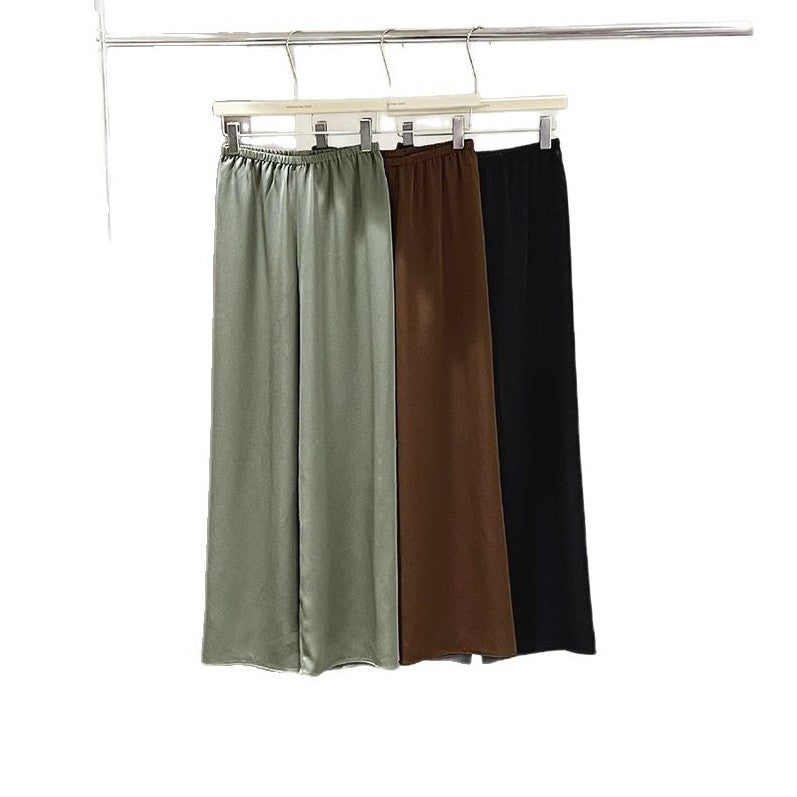 Damer elegante Palazzo-bukser med behagelig elastisk talje Stilla