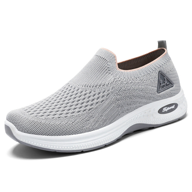 Dame Sporty Sneakers med elastisk strikket overflade Stilla
