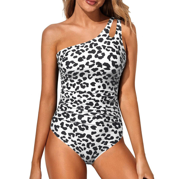 Dame En-sidet swimsuit med smart farveblok-design Skovae