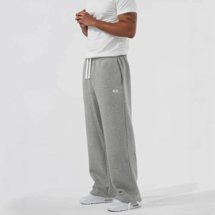 Herre casual afslappet pasform joggingbukser lavet af blødt fleece med praktiske lommer Skovae