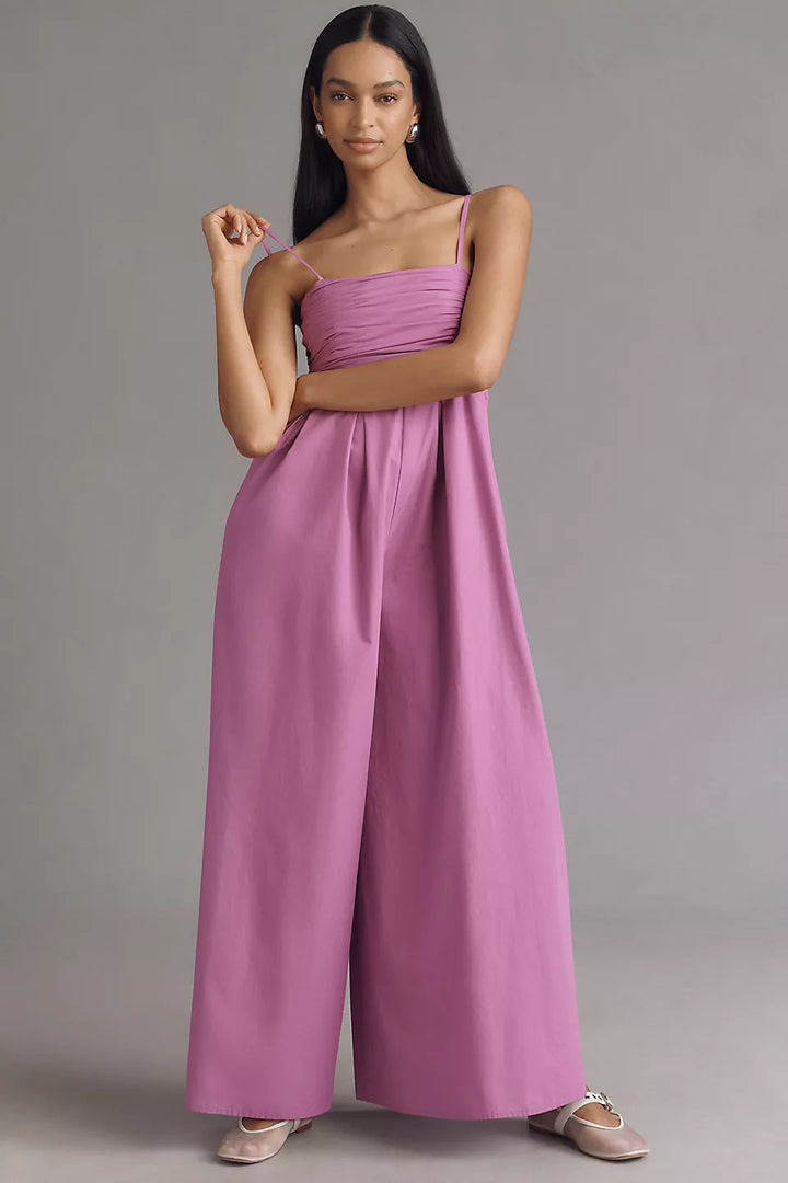 Kvinder Elegant Blomster Maxi Overall Stilla